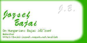 jozsef bajai business card